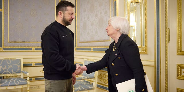 After meeting with Ukrainian President Volodymyr Zelenskyy and other officials, Treasury Secretary Janet Yellen doubled down on the Biden administration's commitment to providing the war-torn nation financial aid.