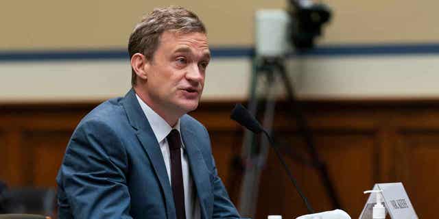 Author Patrick Radden Keefe testifies before a House Oversight Committee hearing on Capitol Hill, on June 8, 2021, in Washington. The Baillie Gifford Prize is marking its 25th year with a Winner of Winners prize. Keefe is one of the six finalists who have a chance to win the prize.