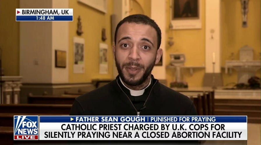 Priest charged after praying outside abortion clinic says free speech is 'threatened'