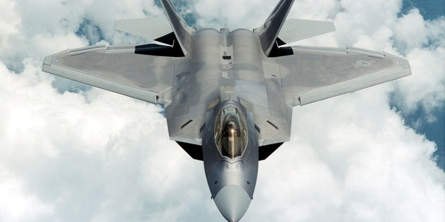 A F-22 Raptor flies in this undated image provided by Lockheed Martin.