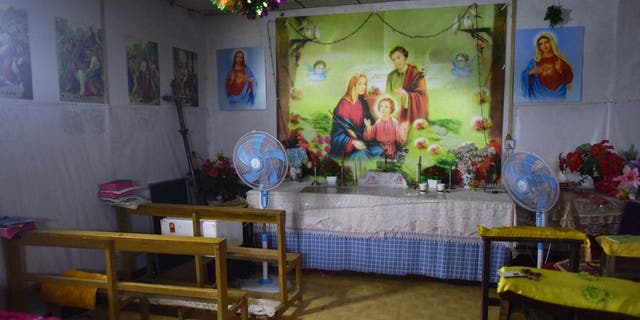 The interior of a house church is seen in Puyang, in China's central Henan province.