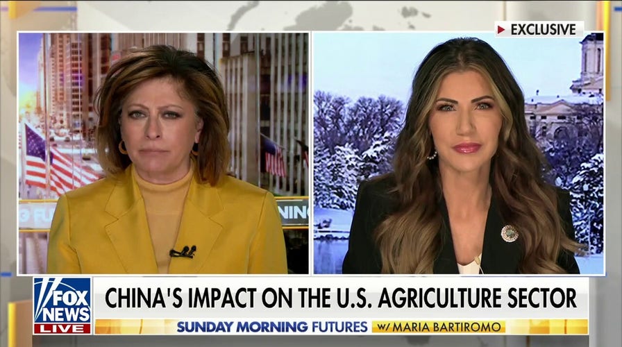 Gov. Kristi Noem slams China for 'alarming' purchase of American farmland