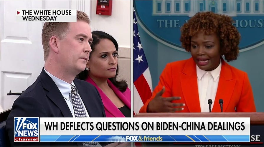 Peter Doocy challenges Karine Jean-Pierre on China-linked payments to Bidens