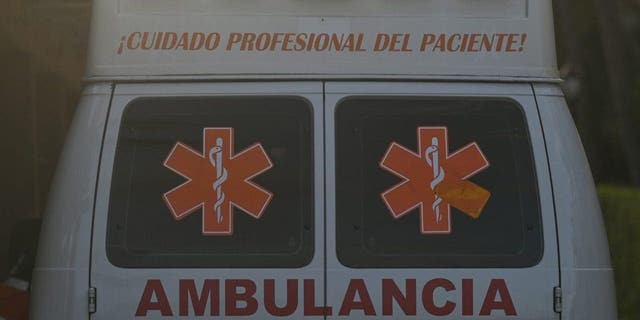 An ambulance in Playa del Carmen April 29, 2022.
