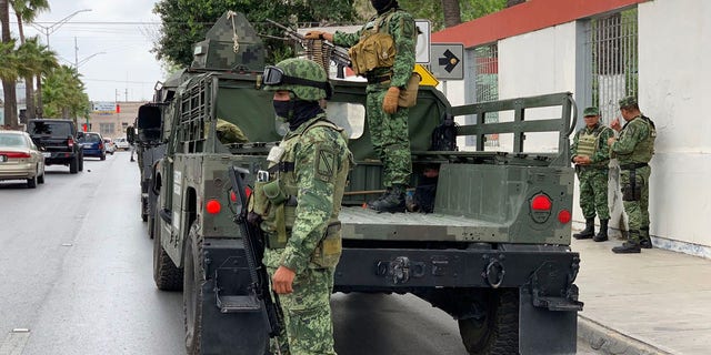 Mexican army soldiers prepare a search mission for four U.S. citizens kidnapped by gunmen in Matamoros, Mexico, Monday, March 6, 2023. 