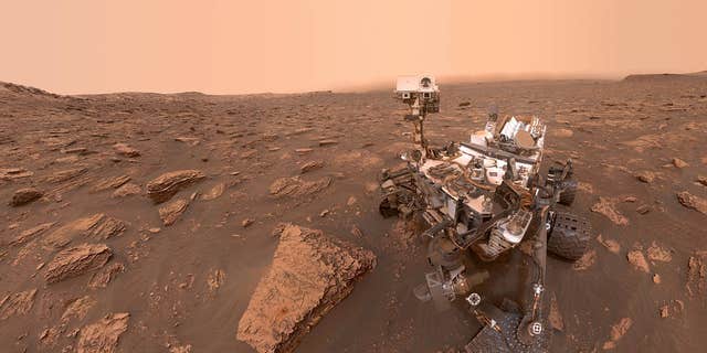 The Curiosity Rover in a   selfie taken on Martian Sol 2082 -June 15, 2018 Earth time.