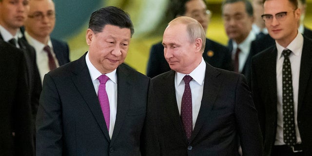 Xi Jinping and Vladimir Putin are seen during a previous meeting in Moscow, Russia, in June 2019.