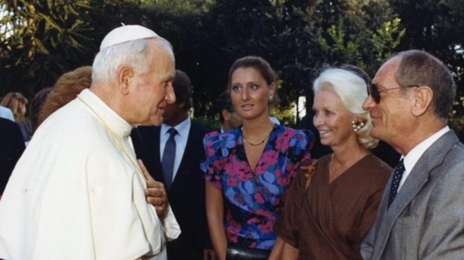 Meeting the Pope.