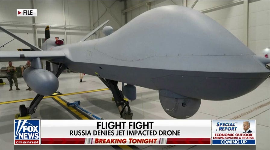 Russian fighter jets harass US drone into Black Sea