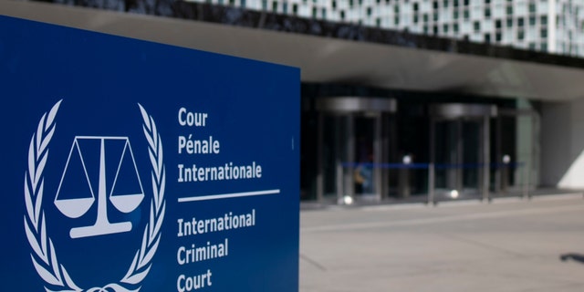 The exterior view of the International Criminal Court is pictured in The Hague, Netherlands, in March 2021. Former Russian President Dmitry Medvedev previously suggested Russia could launch missile strikes on the building.