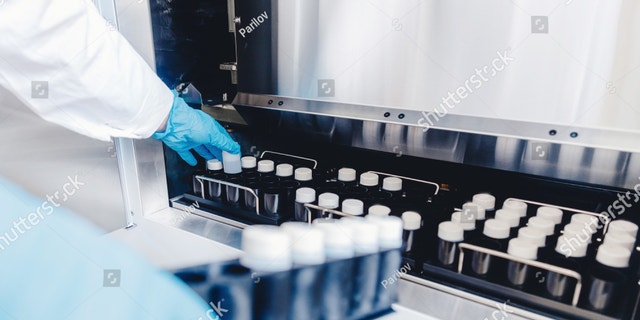 A medical professional places samples in a sperm bank for storage and analysis.