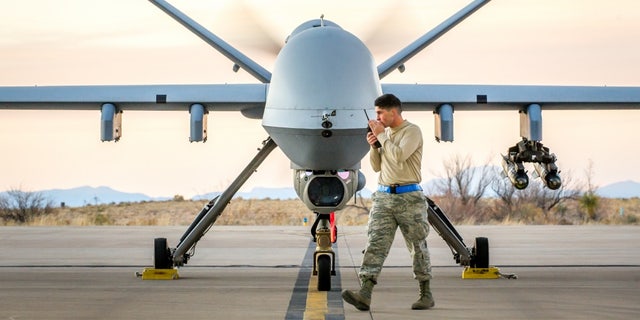 A U.S. MQ-9 reaper, like the one downed by Russian jets over the Black Sea on Tuesday.