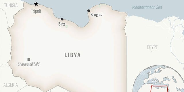 A map shows Libya along with its capital, Tripoli. Tons of natural uranium went missing in Libya, a U.N. watchdog said Thursday.