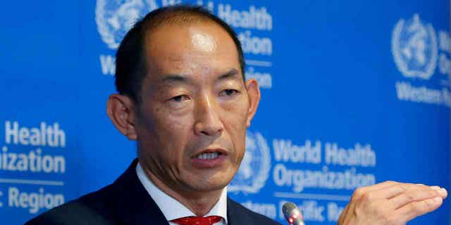 World Health Organization Regional Director for Western Pacific Takeshi Kasai addresses the media on Oct. 7, 2019, in Manila, Philippines. The World Health Organization on March 8, 2023, has fired Kasai after dozens of staffers accused him of racist, abusive, and unethical behavior.