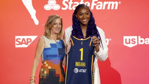 Aliyah Boston was drafted No. 1 overall by the Indiana Fever in the 2023 WNBA Draft.