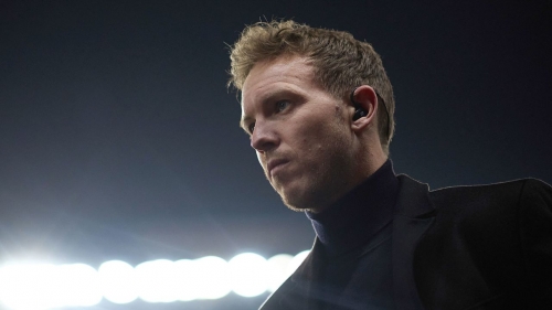 Julian Nagelsmann attends Bayern Munich's Champions League game against PSG on February 14.