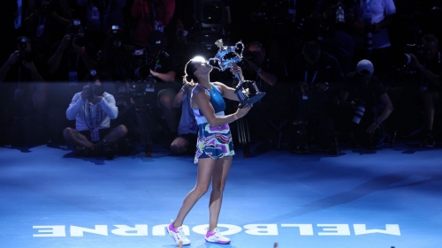 Sabalenka won the Australian Open in January.