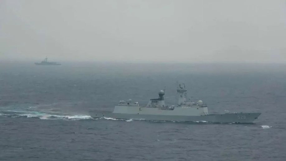 Chinese military vessel at sea