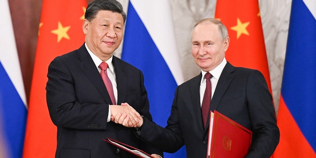 Chinese President Xi Jinping and Russian President Vladimir Putin held talks at the Kremlin in Moscow, Russia, March 21, 2023. Xi on Tuesday . 
