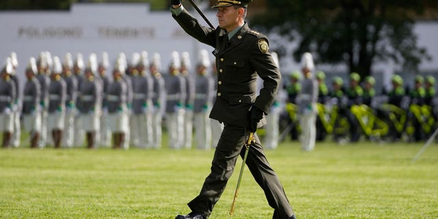 Gen. Henry Sanabria, Colombias national police director, was removed from office over statements and practices deemed inappropriately religious by President Gustavo Petros government.