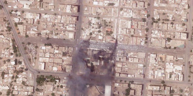 Khartoum damage satellite