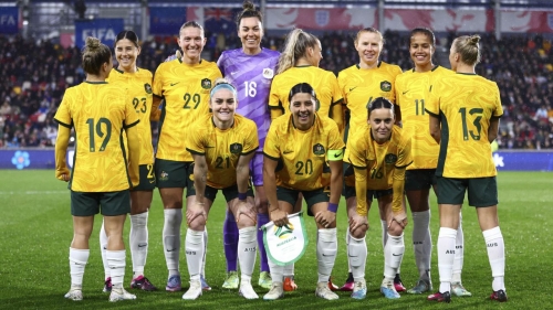 Australia's players joined England in raising awareness of the Alzheimer's Society.