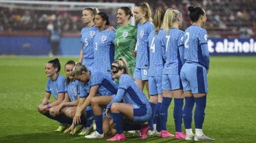 Some of England's players wore nameless shirts for Tuesday's match against Australia.