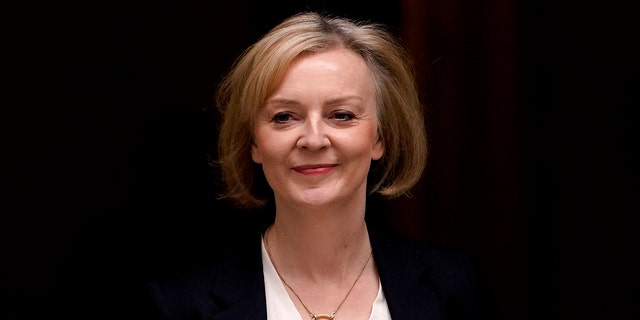 Prime Minister Liz Truss leaves 10 Downing Street in London, Oct. 19, 2022.