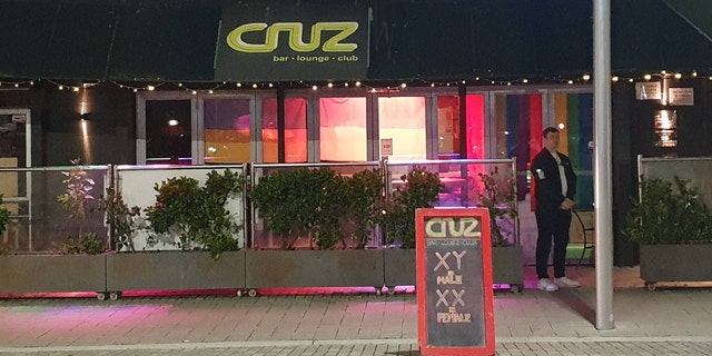 CRUZ, the only gay bar in Christchurch, put a sign outside their business that says "XY = Male XX = Female."