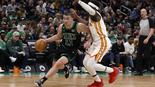 Payton Pritchard dropped a 30-point triple-double against the Atlanta Hawks.