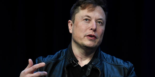 Tesla and SpaceX Chief Executive Officer Elon Musk speaks at the SATELLITE Conference and Exhibition in Washington, Monday, March 9, 2020.