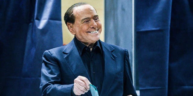Silvio Berlusconi, leader of Forza Italia Party, casts his vote during the Lombardy regional elections in Milan, Italy earlier this year.