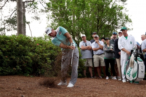 Ryan Fox plays a shot on the third hole Friday.