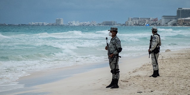 A photo of National Guard members