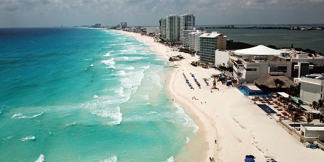 A view of the beach