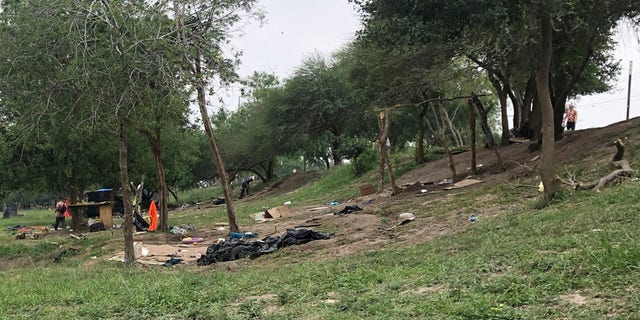 Matamoros, Mexico makeshift tents