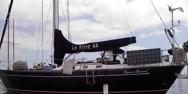 The 44-foot Le Fitte vessel Ocean Bound, which went missing after making last contact on April 6.