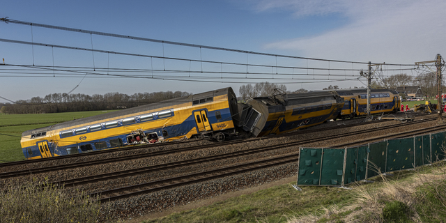 At least 19 people have been hospitalized following the crash on a railway between Leiden and The Hague, officials said.