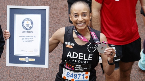 Adele Roberts broke a Guinness World Record at this year's London Marathon.