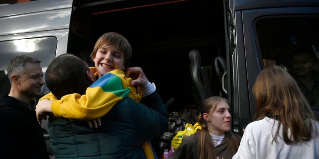 Ukrainian children returned from Russia