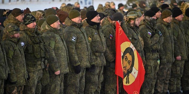 Russia soldiers prepare for departure