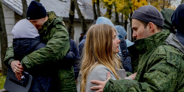 More than 200,000 people have reported to service under partial mobilization in Moscow, Russia on Oct. 4, 2022.