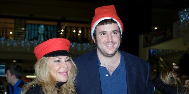 Aless Lequio Jr and Ana Obregón attend the solidarity market in favor of the Fundación Porque Viven in Madrid, Spain, Dec. 20, 2017.