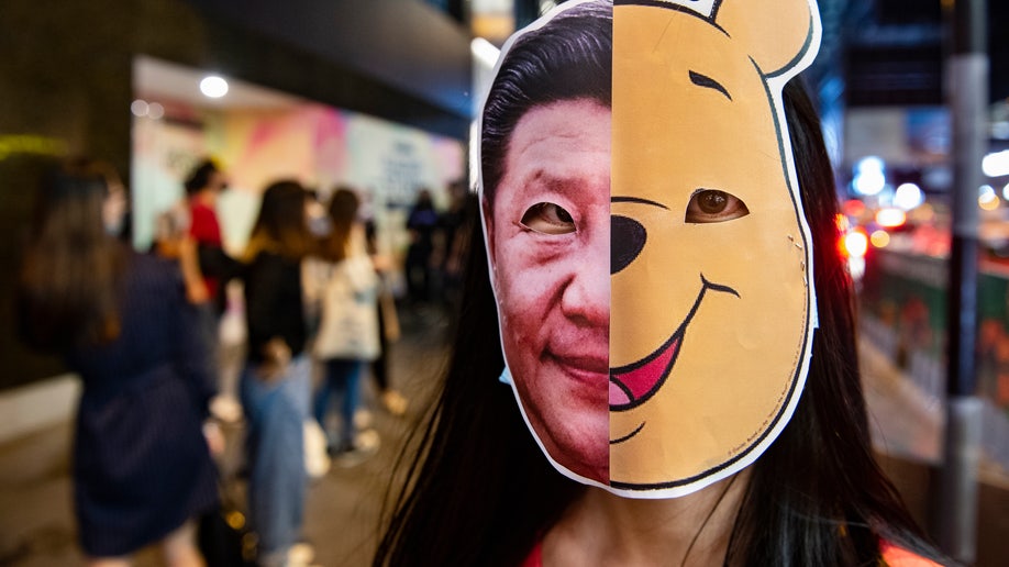 Winnie the Pooh costume mocking Xi Jinping