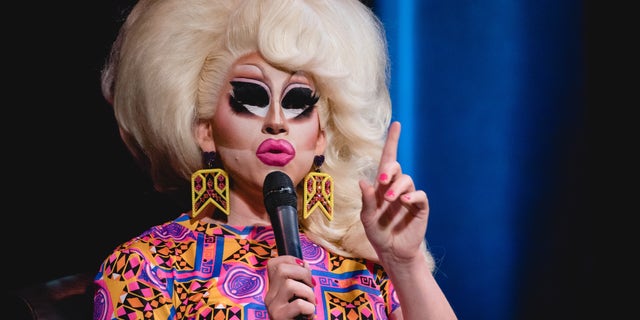 Drag queen Trixie Mattel performs onstage at the Paramount Theatre on April 13, 2022, in Austin, Texas.