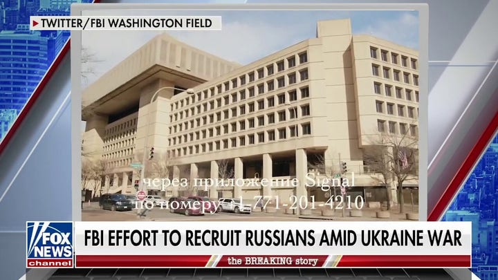 FBI attempts to recruit Russians amid Ukraine war