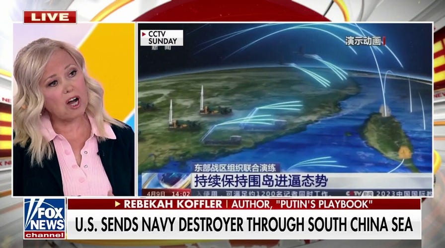 US challenges China by sending Navy destroyer through South China Sea