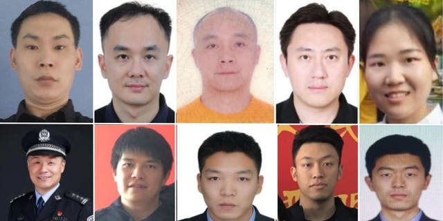 Some of the Chinese government police officers, who are currently at large, who are facing charges of conspiracy to transmit interstate threats and conspiracy to commit interstate harassment.