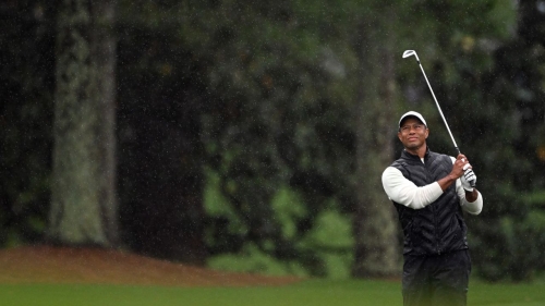 Tiger Woods pictured during the second round at Augusta National. 