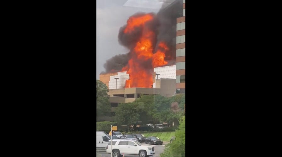 Building partially collapses during fire in Charlotte, North Carolina's SouthPark area